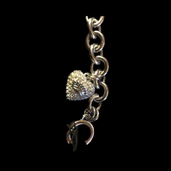 Rare Juicy Couture Heart Starter Bracelet - Silver Plated, New in Box - Picture 2 of 6